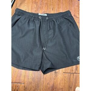 Ezekiel Mens Black Ripstop Elastic Waist Drawstring Shorts Size 36 Type-C4